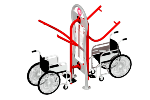 ejercitador para personas con silla de ruedas