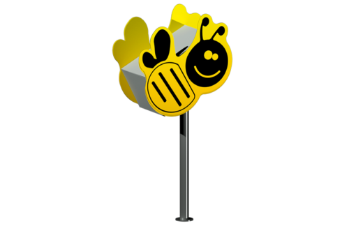 bote de basura en forma de abeja