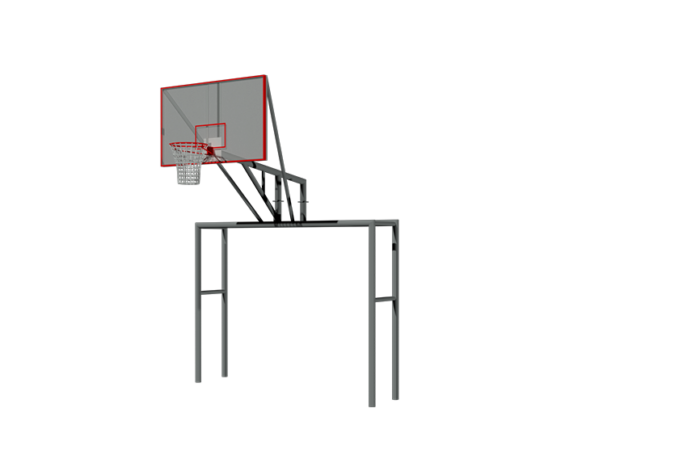 tablero de baquetbol con porteria