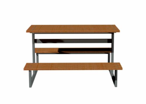 mesa tipo picnic de plastimadera
