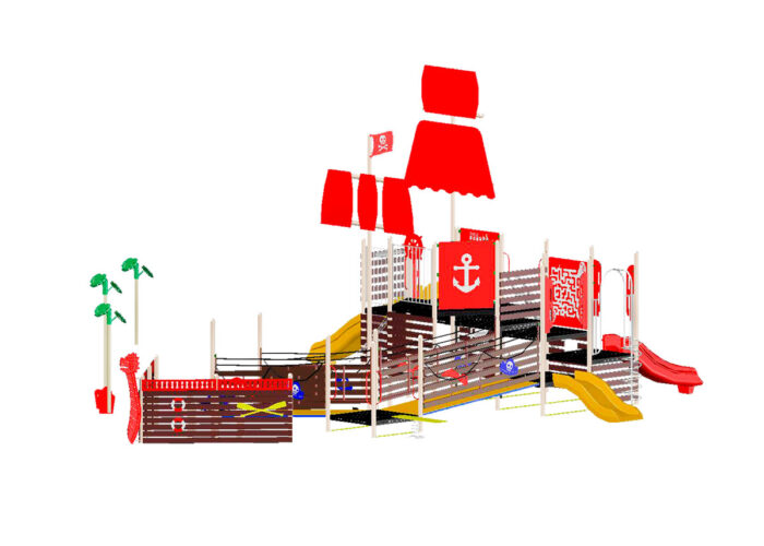 juego infantil en forma de barco