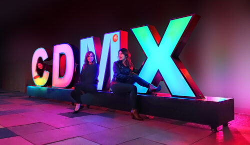 letras gigantes con luz