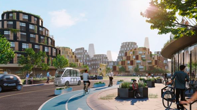 “The Orbit” la ciudad verde del futuro propuesta por Partisans, para la ciudad de Innusfil, Canadá (2020)