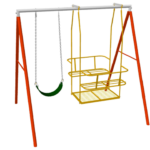columpio con mecedora para cuatro niños
