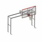 tablero de baquetbol con porteria