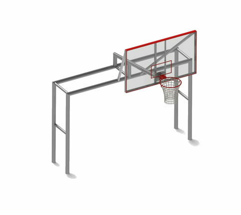 tablero de baquetbol con porteria