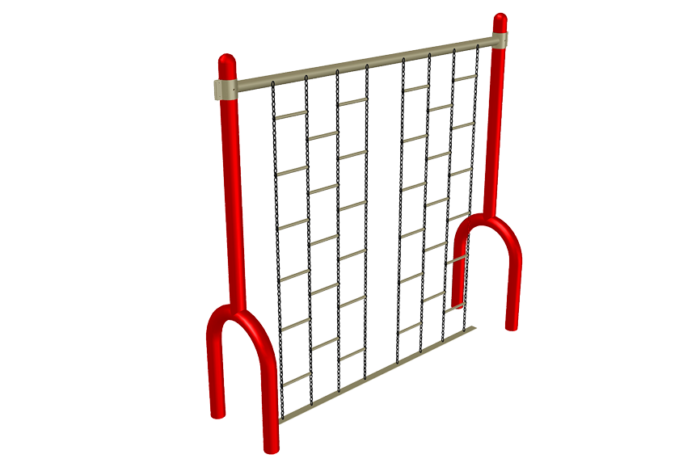 pared de cadenas para juego infantil
