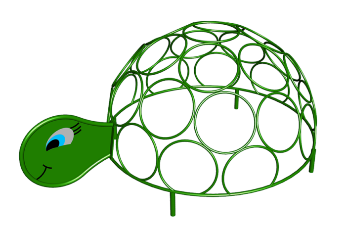 trepadero media esfera de tortuga
