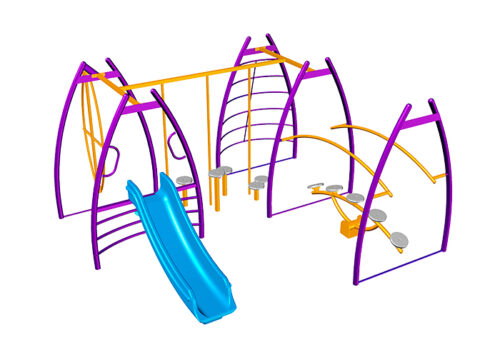 Juegos infantiles con retos para parques