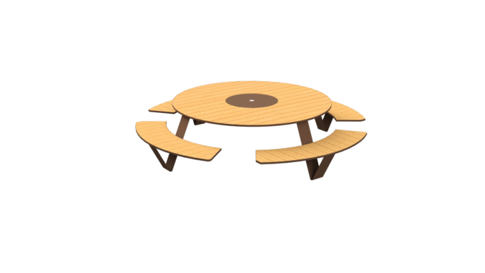 mesa tipo picnic