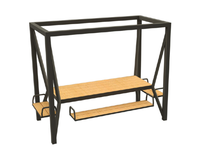 mesa con bancas