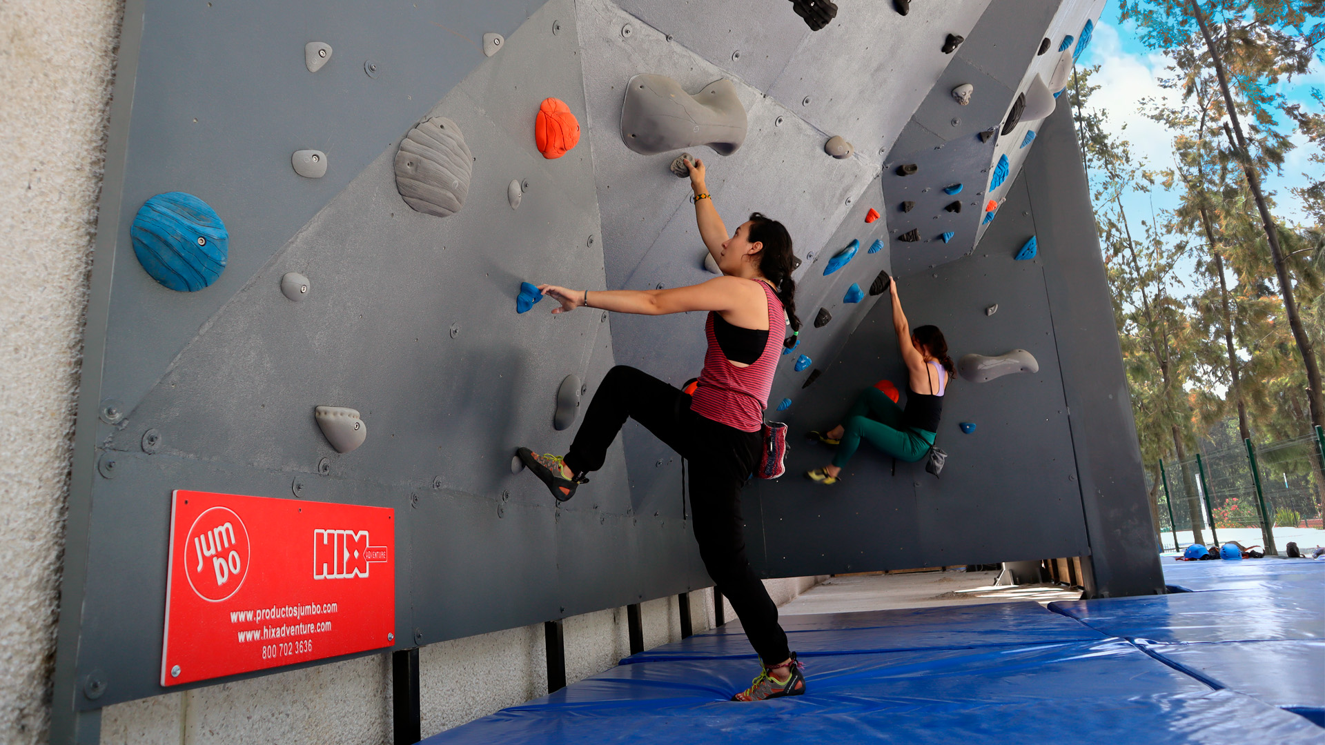 productos jumbo hix adventure pared escalar chicas escalando tec de monterrey mexico