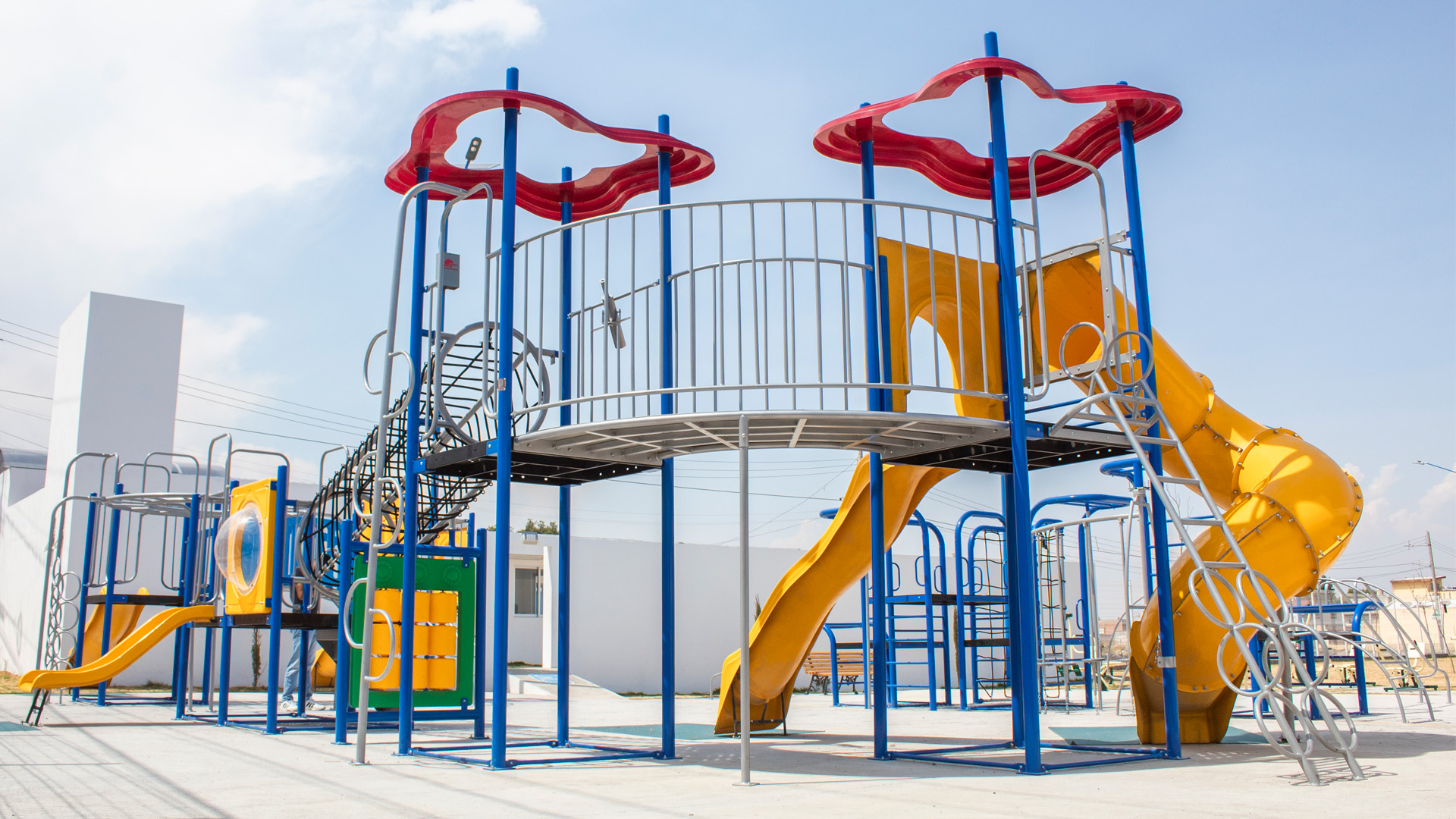 productos jumbo instalacion infantil tobogan resbaladillas parque san rafael comac mexico