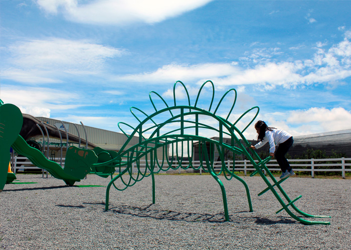 productos jumbo proyectos especiales esctructura dinosaurio metal ninia escalando agroparque la esperanza mexico