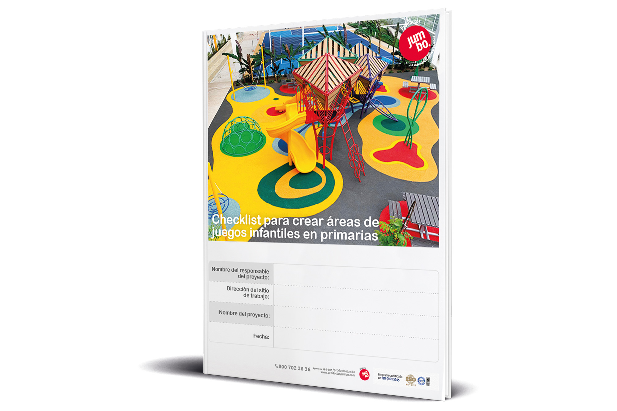 Portada de cheklist para crear areas de juegos infantiles en primaria