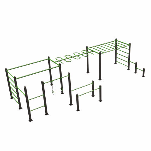 Gimnasio mediano de barras al aire libre