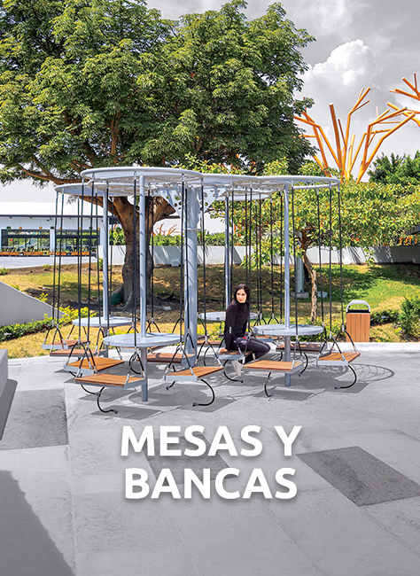 Mesas y bancas